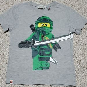 LEGO Ninjago Gray Tee with Green Ninja Design